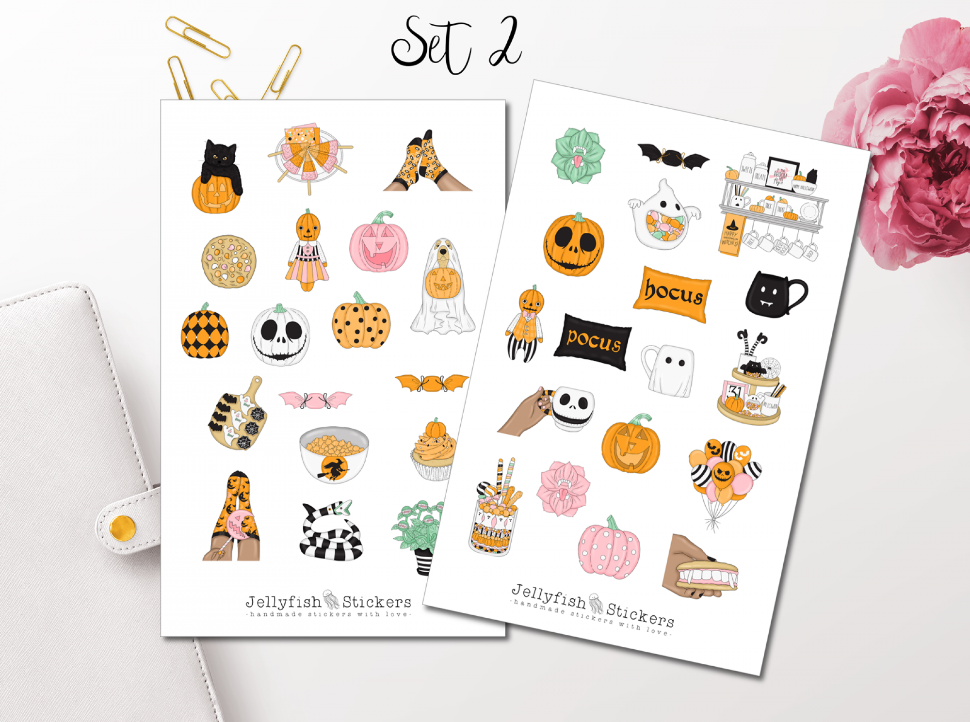 Girls Halloween Sticker Set